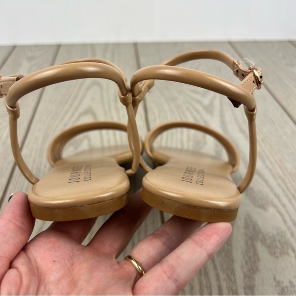 Journee Collection Womens Lyddea Buckle Multi Strap Sandal 9.5 Mocha $70 - Picture 5 of 7